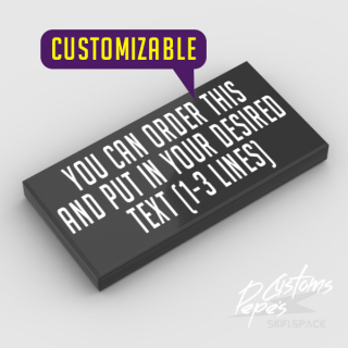 2x4 tile 18 (CUSTOM TEXT)