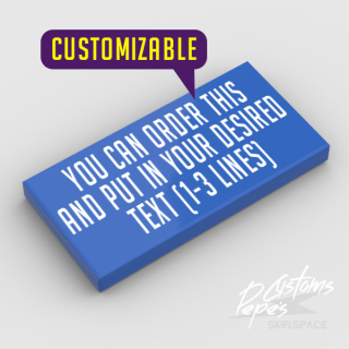 2x4 tile 19 (CUSTOM TEXT)
