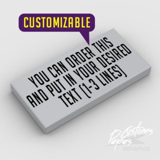 2x4 tile 20 (CUSTOM TEXT)