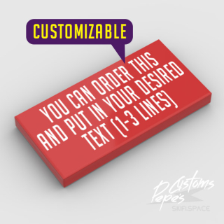 2x4 tile 21 (CUSTOM TEXT)