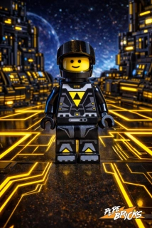CUSTOM MINIFIGURE 5 - BLACKTRON 1 - ELITE