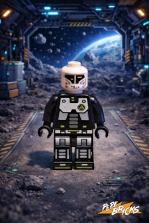 CUSTOM MINIFIGURE 12 - Blacktron 2 Droid