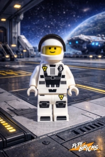 CUSTOM MINIFIGURE 14 - White BlackTron