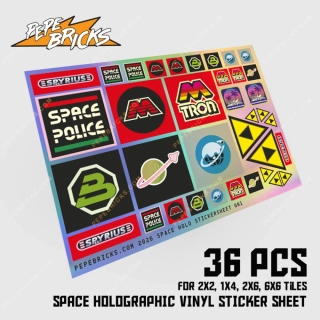 LEGO SPACE HOLOGRAPHIC Stickersheet 001