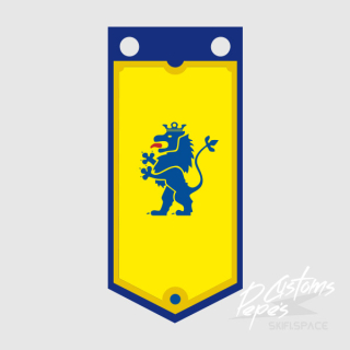 Printed Banner LONG 1 (lion) BLUE