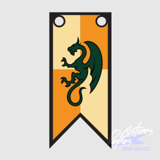 Printed Banner LONG 22 - DRAGON KNIGHTS (Kingdoms)