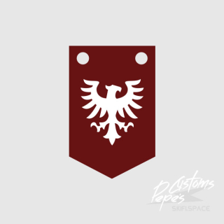 Printed Banner SHORT 17 (falcon) DARK RED