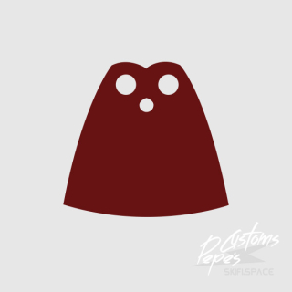 CAPE plain 20 DARK RED