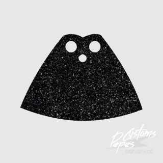 CAPE plain 8 GLITTER BLACK