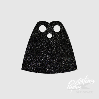 CAPE plain 9 GLITTER BLACK
