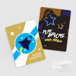 Collectable plastic card 1 -  Octan Galactic (gold)