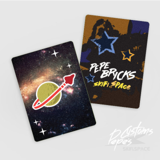 Collectable plastic card 3 -  Classic Space galaxy (silver)