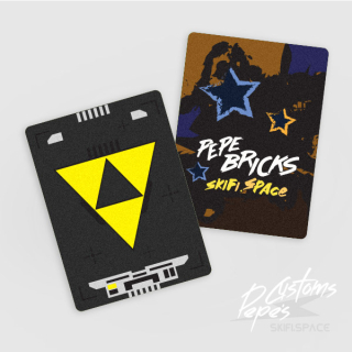 Collectable plastic card 4 -  Blacktron (silver)