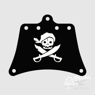 SAIL printed SMALL 12 (pirates) BLACK