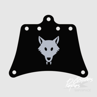 SAIL printed SMALL 13 (wolf) BLACK