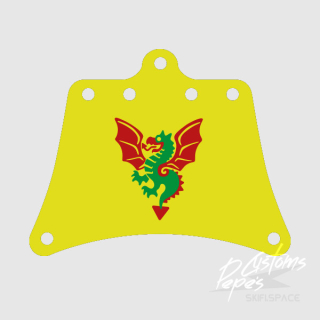 SAIL printed SMALL 5 (dragon) YELLOW